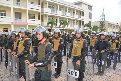 Công an tỉnh Sóc Trăng ra mắt Tiểu đoàn Cảnh sát cơ động dự bị
