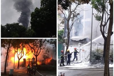 Đám cháy biệt thự ở Hoàng Mai đã được dập tắt