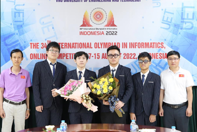 Việt Nam lọt tốp 9 tại Olympic Tin học quốc tế 2022 với 4 huy chương