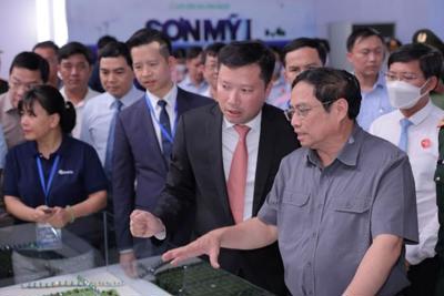 Thủ tướng Phạm Minh Chính dự lễ khởi công khu công nghiệp Sơn Mỹ I