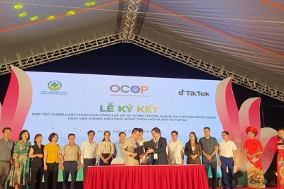 TikTok hợp tác quảng bá hơn 1.600  sản phẩm OCOP với Hà Nội