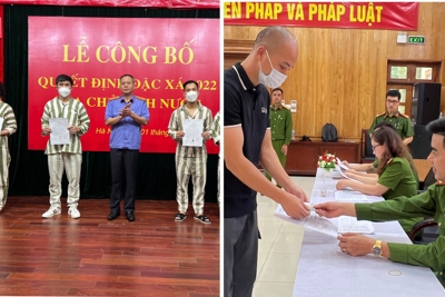 Hà Nội: Phạm nhân được đặc xá vui mừng nhận căn cước công dân 