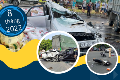 8 tháng năm 2022: Tai nạn giao thông cướp đi mạng sống của hơn 4.200 người