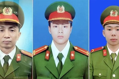 Ba liệt sĩ PCCC quận Cầu Giấy được vinh danh tại Vinh Quang Việt Nam 2022