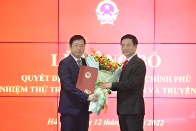 Công bố quyết định bổ nhiệm Thứ trưởng Bộ TT&TT Nguyễn Thanh Lâm