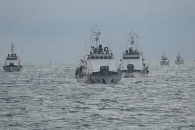 Bộ Tư lệnh Vùng Cảnh sát biển 4 diễn tập chiến thuật vòng tổng hợp