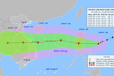 Bão Noru áp sát Biển Đông, sức gió mạnh nhất giật cấp 15