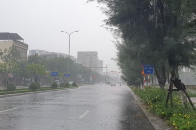 Tin mới nhất về bão số 4: Đà Nẵng đã có mưa to, gió rít 