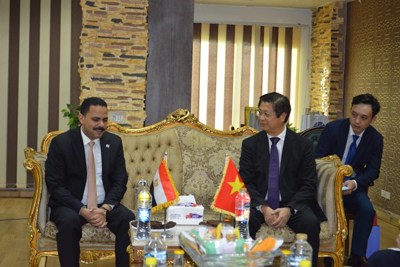 Việt Nam-Ai Cập nhất trí thúc đẩy quan hệ hợp tác trên nhiều lĩnh vực