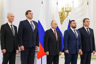 Tổng thống Putin ký thỏa thuận sáp nhập 4 tỉnh Ukraine vào Nga