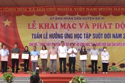 Ba Vì: Khai mạc Tuần lễ hưởng ứng học tập suốt đời năm 2022