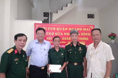 Hội Cựu chiến binh quận Hoàng Mai chung tay xây nhà nghĩa tình đồng đội