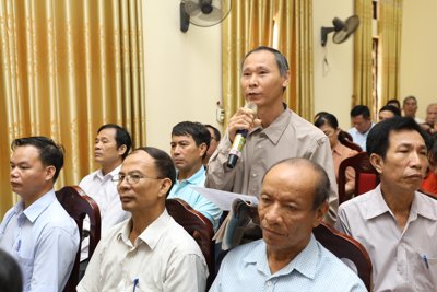 Cử tri huyện Phúc Thọ kiến nghị nhiều vấn đề về sản xuất nông nghiệp