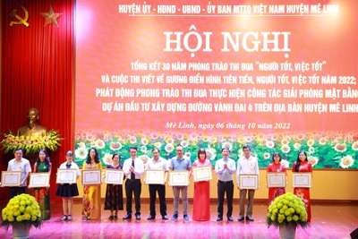 Huyện Mê Linh: Phát động phong trào thi đua thực hiện giải phóng mặt bằng
