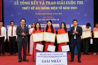 213 bài giảng đoạt giải Cuộc thi Thiết kế bài giảng điện tử 2021