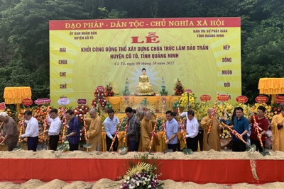Quảng Ninh: Khởi công xây dựng chùa Trúc Lâm đảo Trần