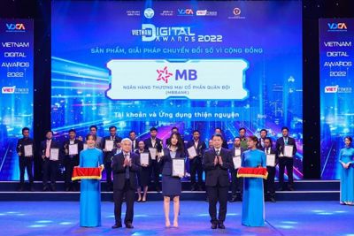 MB ‘thắng lớn’ tại giải thưởng Chuyển đổi số Việt Nam 2022