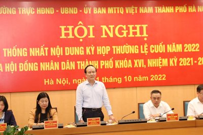 Thống nhất 42 nội dung sẽ xem xét tại Kỳ họp của HĐND TP Hà Nội