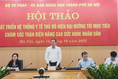 Tạo khung pháp lý để phát triển hệ thống y tế Thủ đô hiện đại