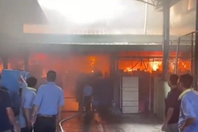 Đồng Nai: Cháy lớn tại Công ty Changshin