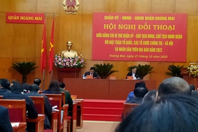 Hoàng Mai: Đối thoại với Mặt trận Tổ quốc và các tổ chức chính trị-xã hội