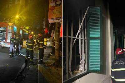 Cháy nhà ở phố Tông Đản, 1 phụ nữ được hàng xóm phá cửa cứu thoát
