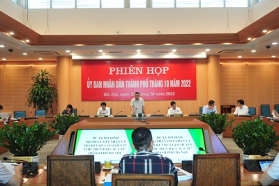 UBND TP Hà Nội họp, xem xét một số nội dung thuộc thẩm quyền