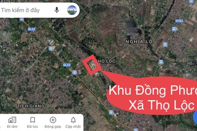 Sắp đấu giá 32 thửa đất tại xã Thọ Lộc, huyện Phúc Thọ