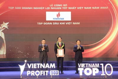 Petrovietnam vững vàng vị trí doanh nghiệp lợi nhuận tốt nhất Việt Nam năm 2022