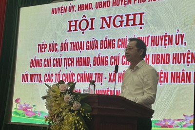 Lãnh đạo huyện Phú Xuyên luôn lắng nghe ý kiến người dân