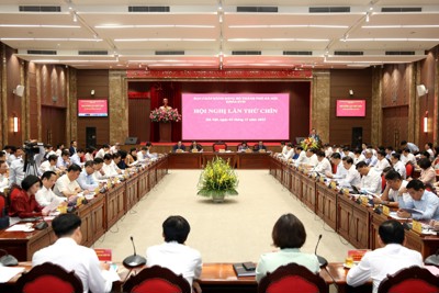 BCH Đảng bộ TP Hà Nội xem xét giải pháp chống úng ngập, chuyển đổi số