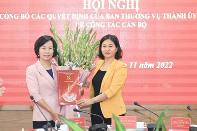Đồng chí Bùi Huyền Mai được điều động làm Bí thư Quận ủy Thanh Xuân