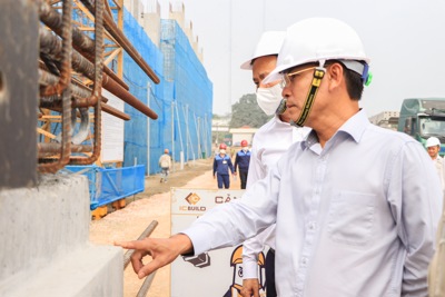 Hà Nội: Dự án nhà máy điện rác Seraphin vượt tiến độ thi công