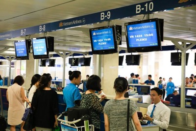 Vietnam Airlines hoàn thiện hệ thống check-in online trên toàn mạng sân bay nội địa
