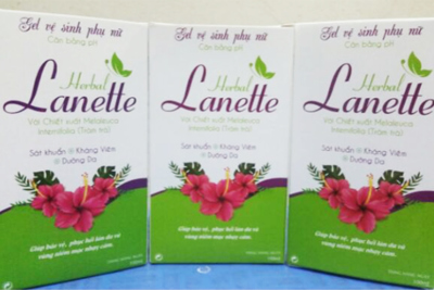 Thu hồi sản phẩm Lanette Herbal Gel vệ sinh phụ nữ không đạt chất lượng