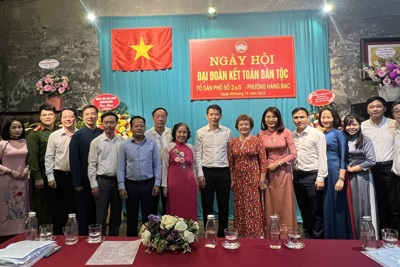 Quận Hoàn Kiếm: Sôi nổi ngày hội Đại đoàn kết toàn dân tộc 