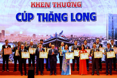 Hà Nội vinh danh 200 doanh nhân, doanh nghiệp Thăng Long tiêu biểu năm 2022