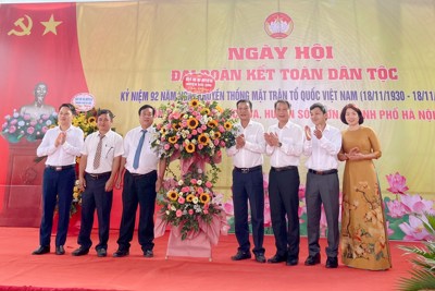 Thường trực Ủy ban MTTQ TP dự Ngày hội Đại đoàn kết tại huyện Sóc Sơn