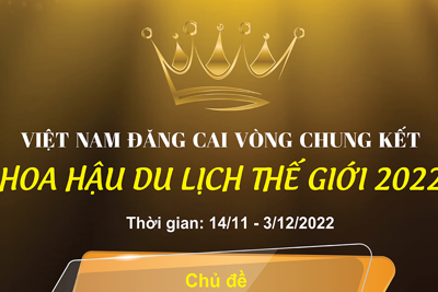 Việt Nam đăng cai vòng chung kết Hoa hậu Du lịch thế giới 2022