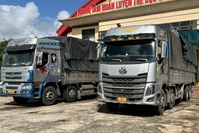 Quảng Bình: Bắt nhiều xe tải vận chuyển hàng hóa không rõ nguồn gốc