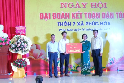 Huyện Phúc Thọ: Sôi nổi ngày hội Đại đoàn kết thôn 7 xã Phúc Hoà