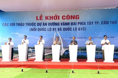 Cần Thơ: Khởi công Dự án đường vành đai phía Tây 3.800 tỷ đồng