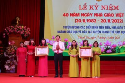 Huyện Thanh Trì kỷ niệm 40 năm ngày Nhà giáo Việt Nam 