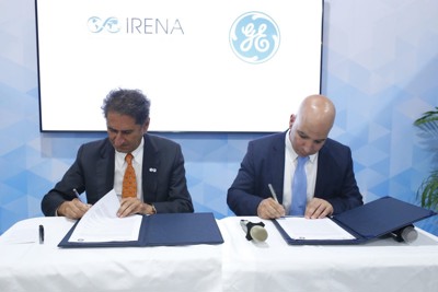GE ký thỏa thuận khung với IRENA về chống biến đổi khí hậu toàn cầu