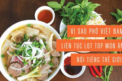 Vì sao phở Việt Nam liên tục vào top món ngon nổi tiếng nhất thế giới?