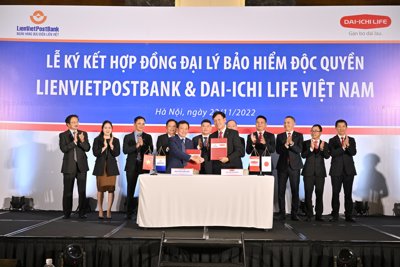 Lienvietpostbank và Dai-Ichi Life Việt Nam ký kết hợp đồng độc quyền kinh doanh bảo hiểm