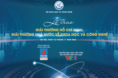 Lễ trao Giải thưởng Hồ Chí Minh phát trực tiếp trên VTV1 ngày 23/11