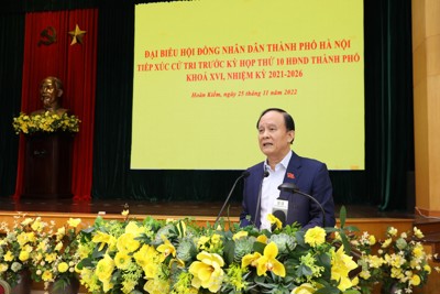 Chủ tịch HĐND TP Nguyễn Ngọc Tuấn tiếp xúc cử tri quận Hoàn Kiếm