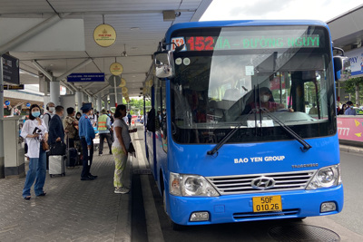 Tăng cường hiệu quả hoạt động xe buýt tại sân bay Tân Sơn Nhất