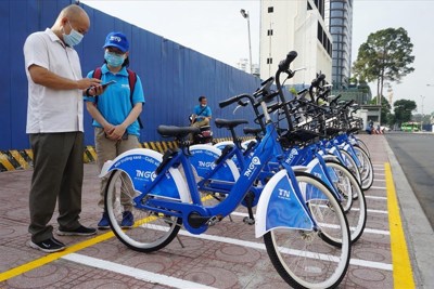 Hà Nội thí điểm xe đạp công cộng tại 6 quận